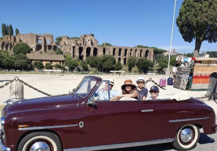Grand Tour of Rome in our vintage car!